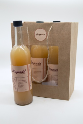 [web-00023] 3 stk Ringvold Eplemost i gavepose